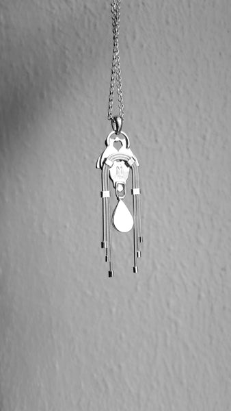 Lagoon Pendant with Turquoise and Larimar