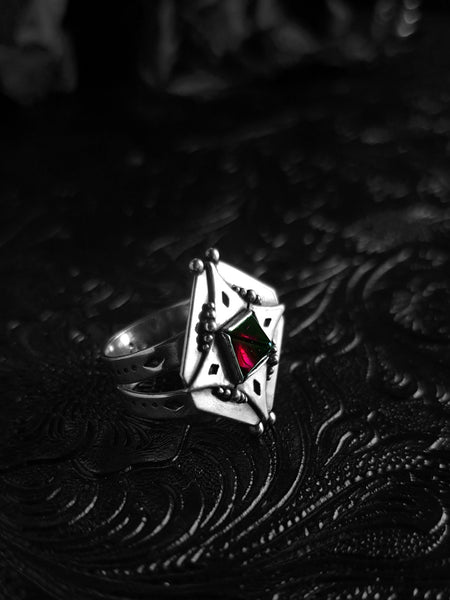 Asgard Ring with Garnet