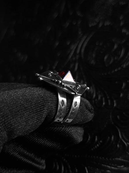 Asgard Ring with Garnet