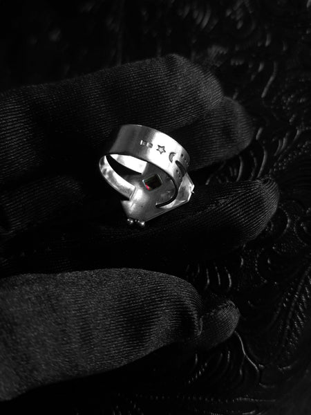 Bjorn Ring with Garnet