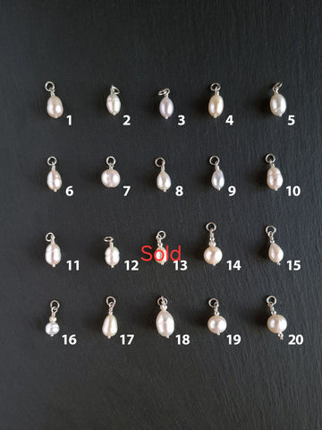 Natural pearl charms for Modular Set