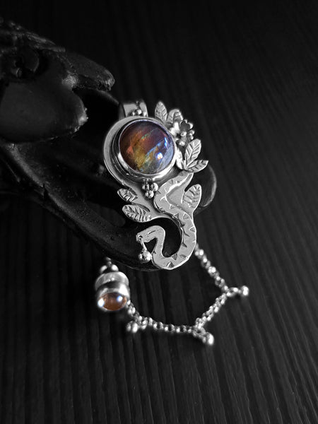 Eden Ear Cuff with Labradorites