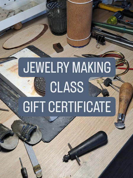 Private jewelry making class gift certificates