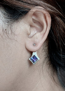 Marceline Earrings with Amethysts